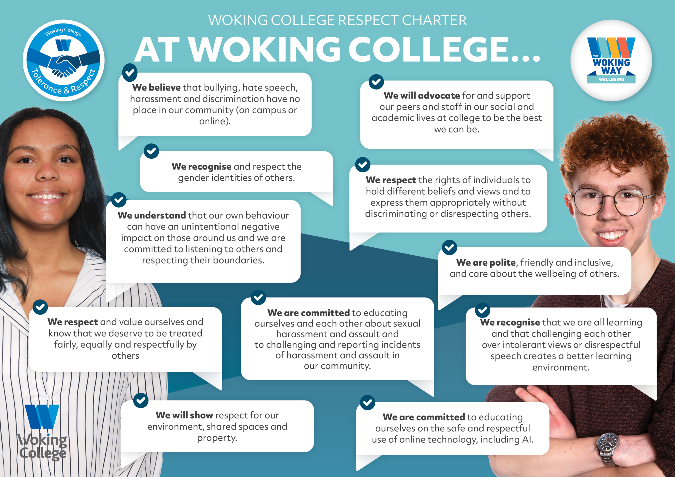 03 09 2026 Revised Woking College Respect Charter A4 scaled
