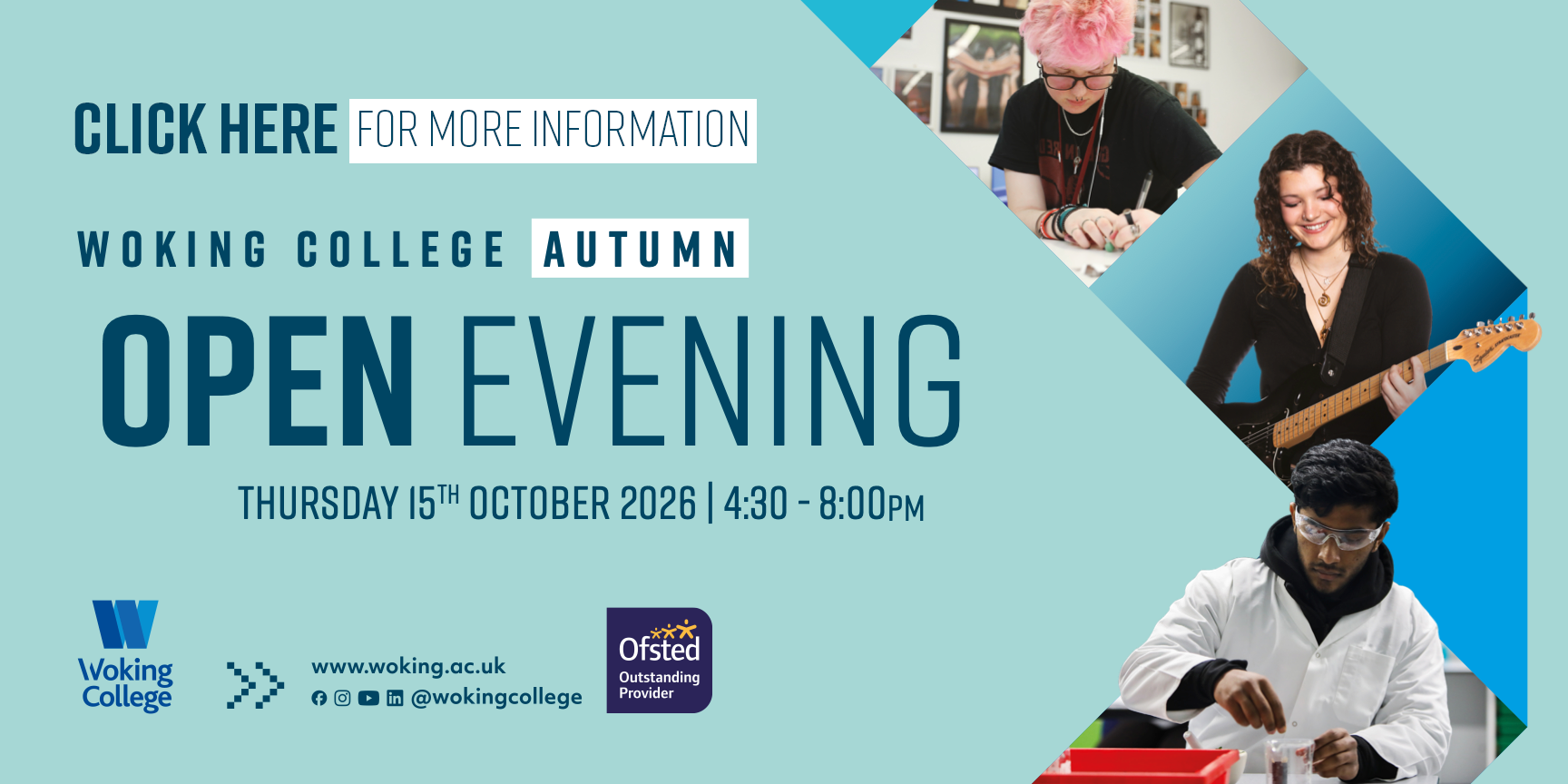 Home 1 105770 – CLICK HERE Autumn Open Evening 2026 48 SHEET V1
