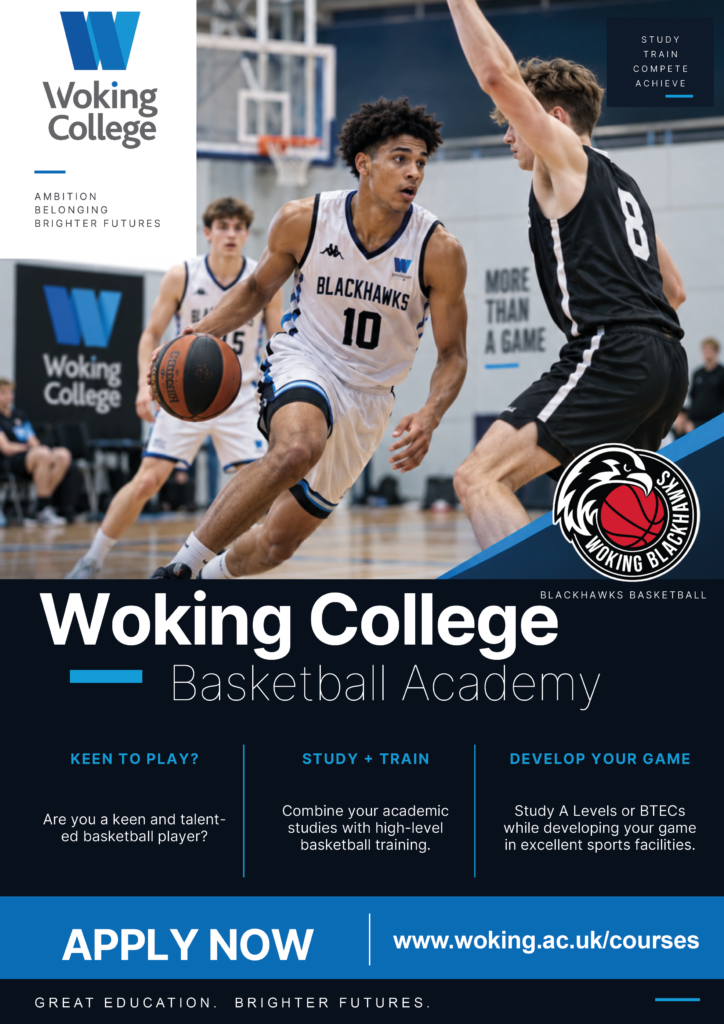 New Woking College Basketball Academy EDITABLE