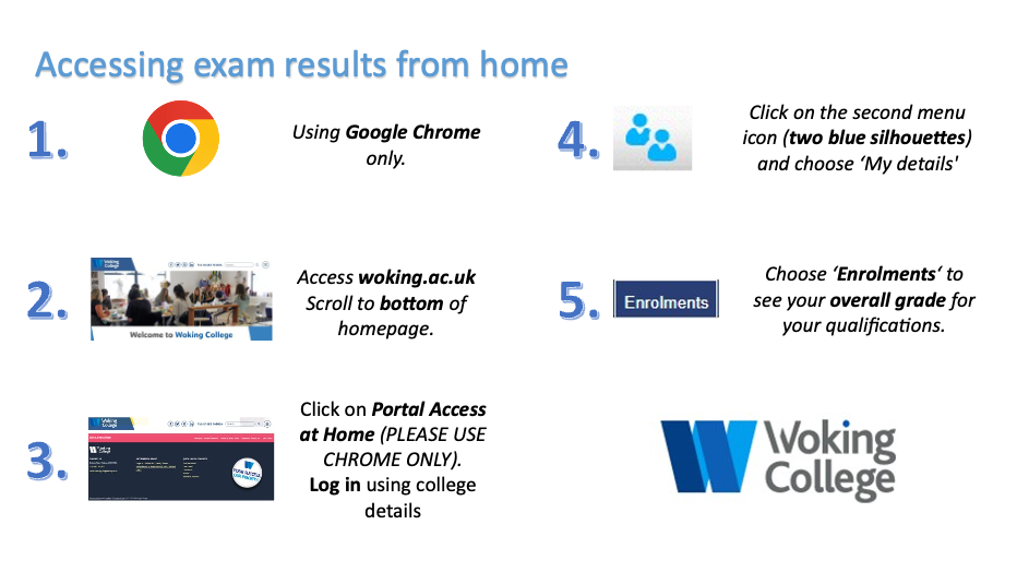 Results Day and Postal Results Service 1 Woking College Post Exam Info